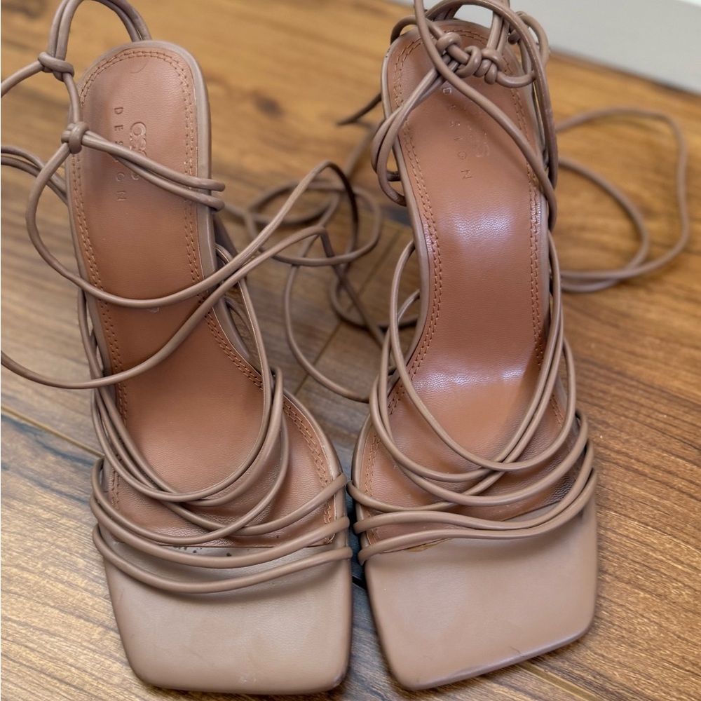 ASOS Beige Strappy Heels